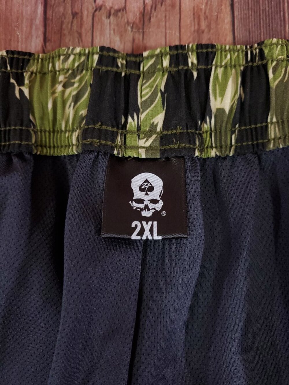 Zero Foxtrot Mens 2XL Tiger Stripe Camo Athletic Shorts Lined Tactical Workout - Picture 9 of 13